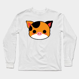 Cute Kunekune Pig Long Sleeve T-Shirt